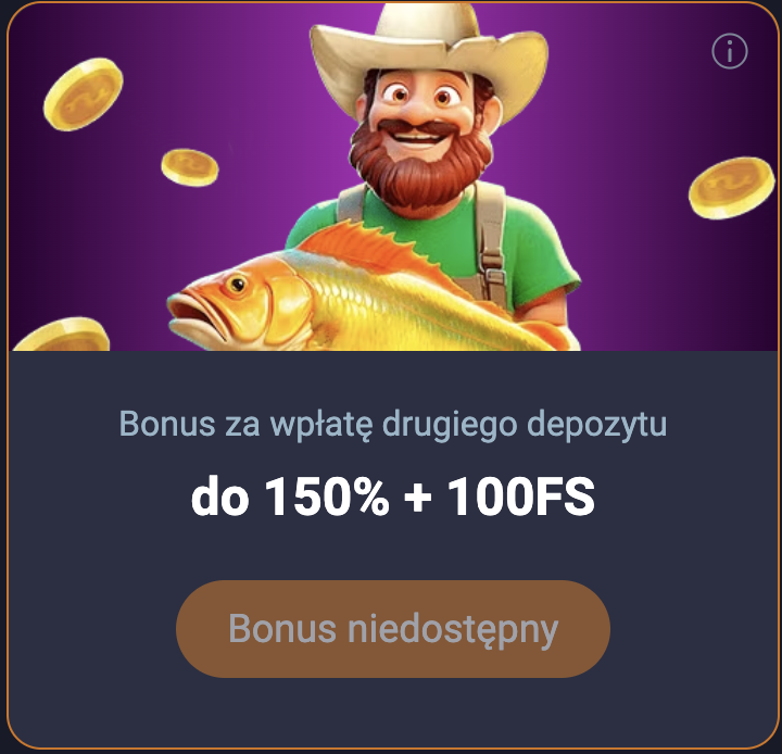 Bonus za wptate drugiego depozytu